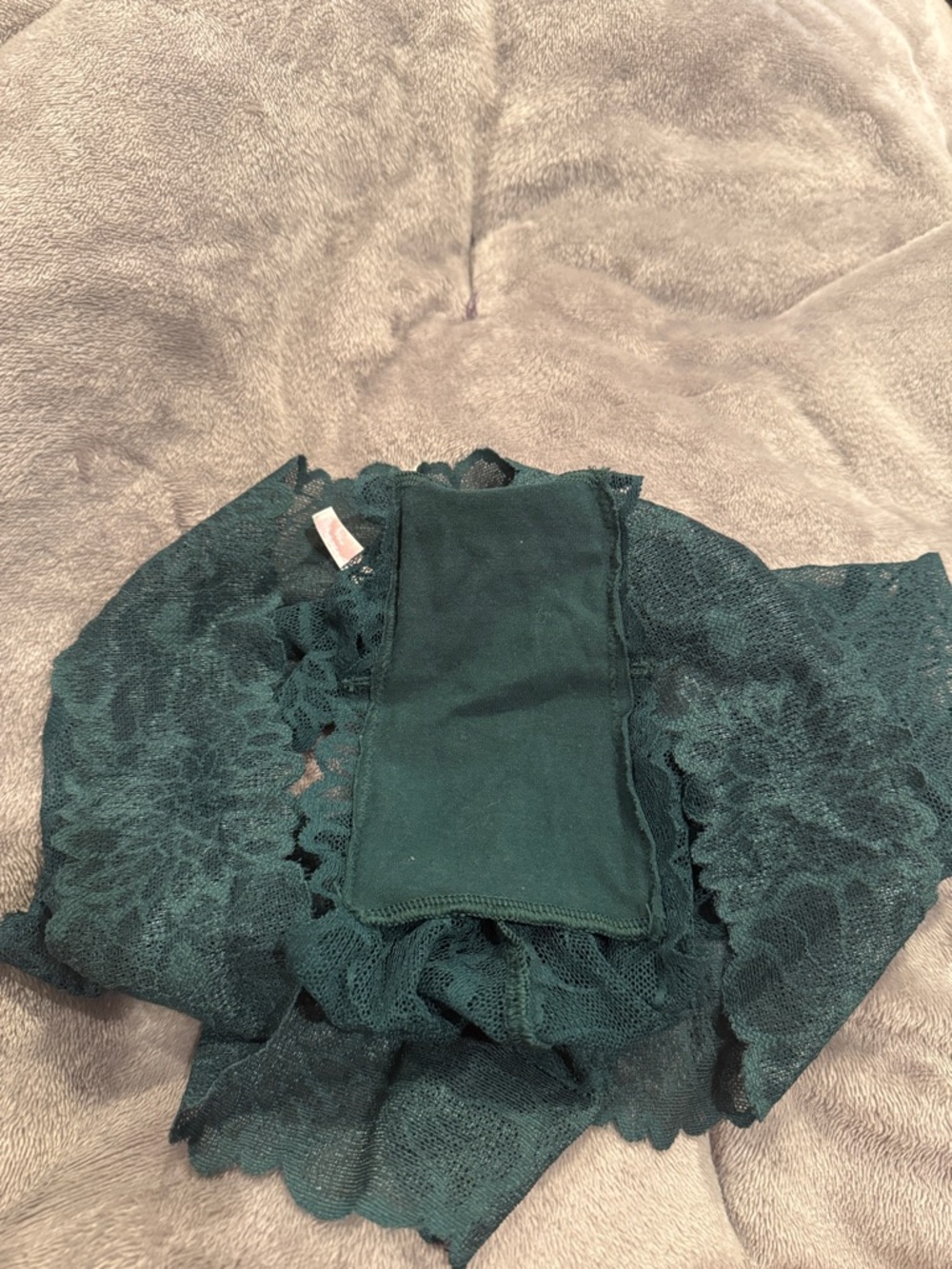Lace Boyshort Panty - Deep Teal Victoria Secret PINK - Picture 2 of 3